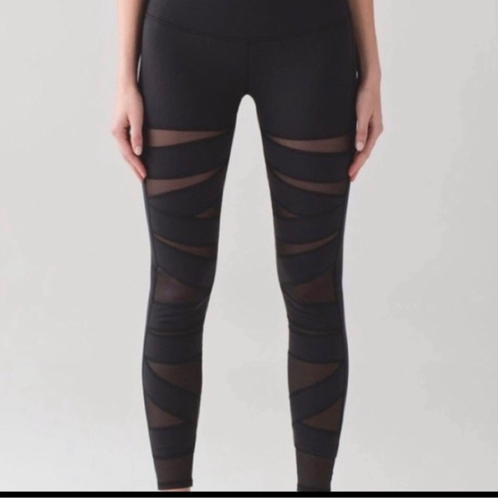 Lululemon Mesh Stripe Leggings